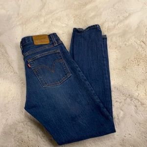 Women’s Big E Levi Strauss Wedgie Straight Leg Jeans Size 25